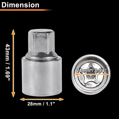 Wheel Lock Lug Nut Key Socket Tool for Mercedes-Benz