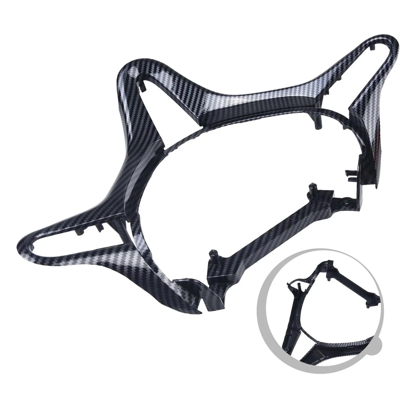 Sleek Carbon Fiber Steering Wheel Cover Trim for Honda Civic (2006–2011)