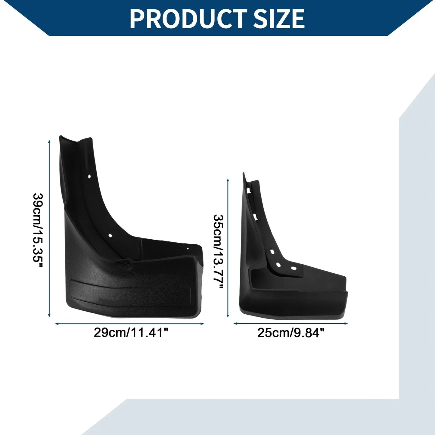 Mud Flaps Splash Guards Set for Mercedes-Benz GL/GLS (2015-2019)