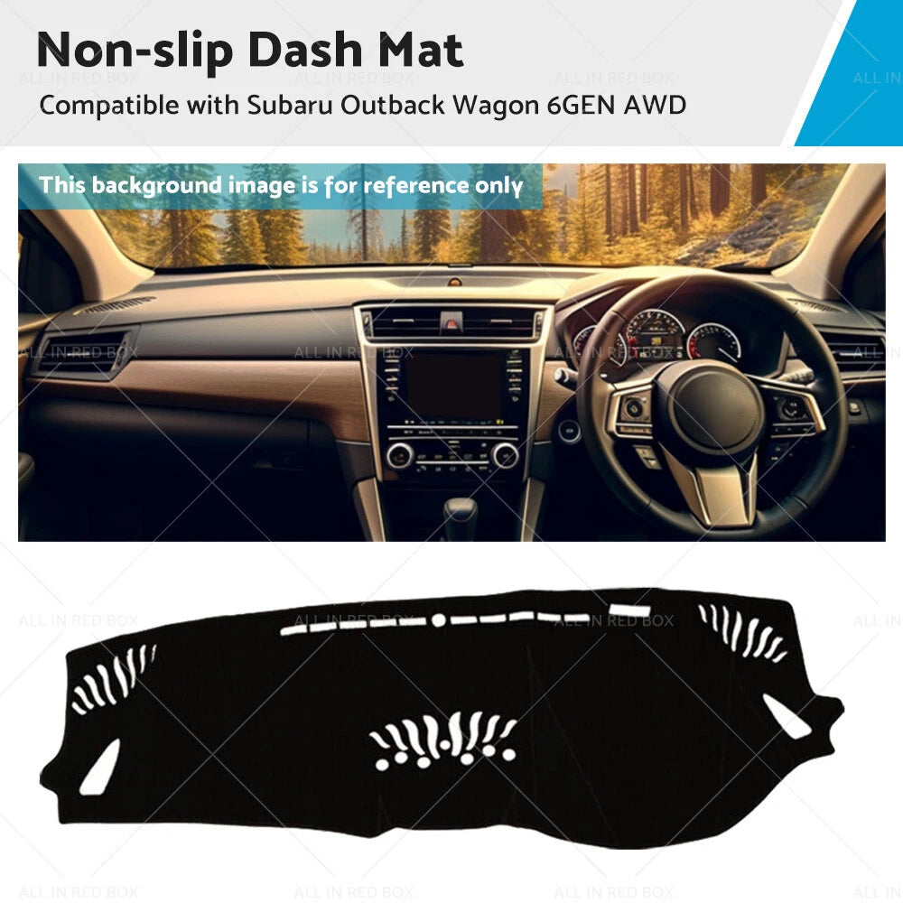 Black Dash Mat Cover for Subaru Outback 2021-2023