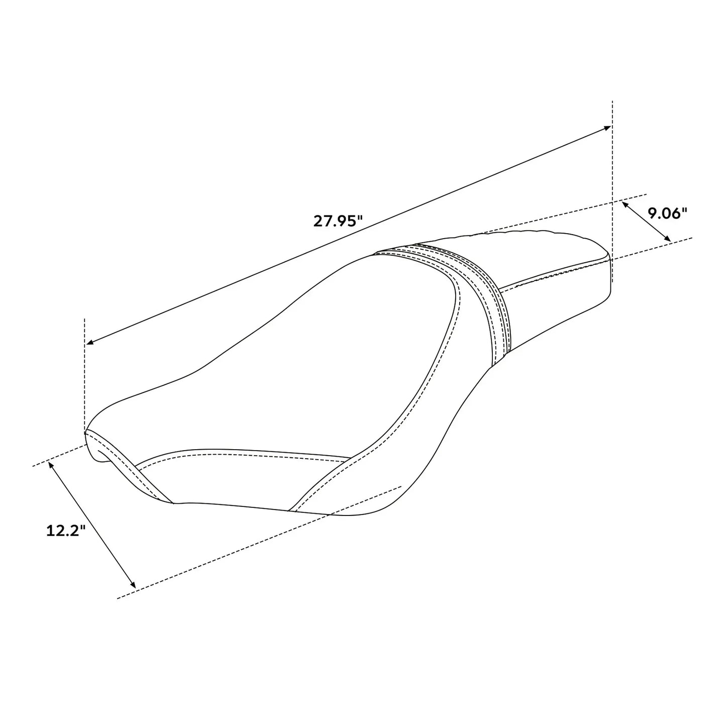 Driver & Passenger Seat for Honda Rebel 300 CMX300 (2017-2022)