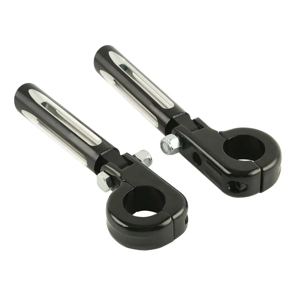 1 1/4 32mm Highway Bar Engine Guard Footpeg Mount for Harley Touring Black