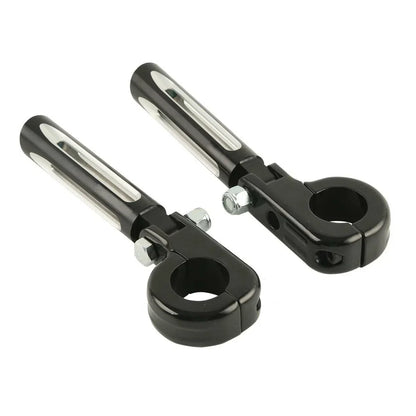1 1/4 32mm Highway Bar Engine Guard Footpeg Mount for Harley Touring Black