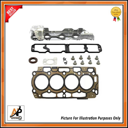Engine Head Gasket Set with Bolts for Peugeot 1.6 HDi DV6TED4 (2009–2016)