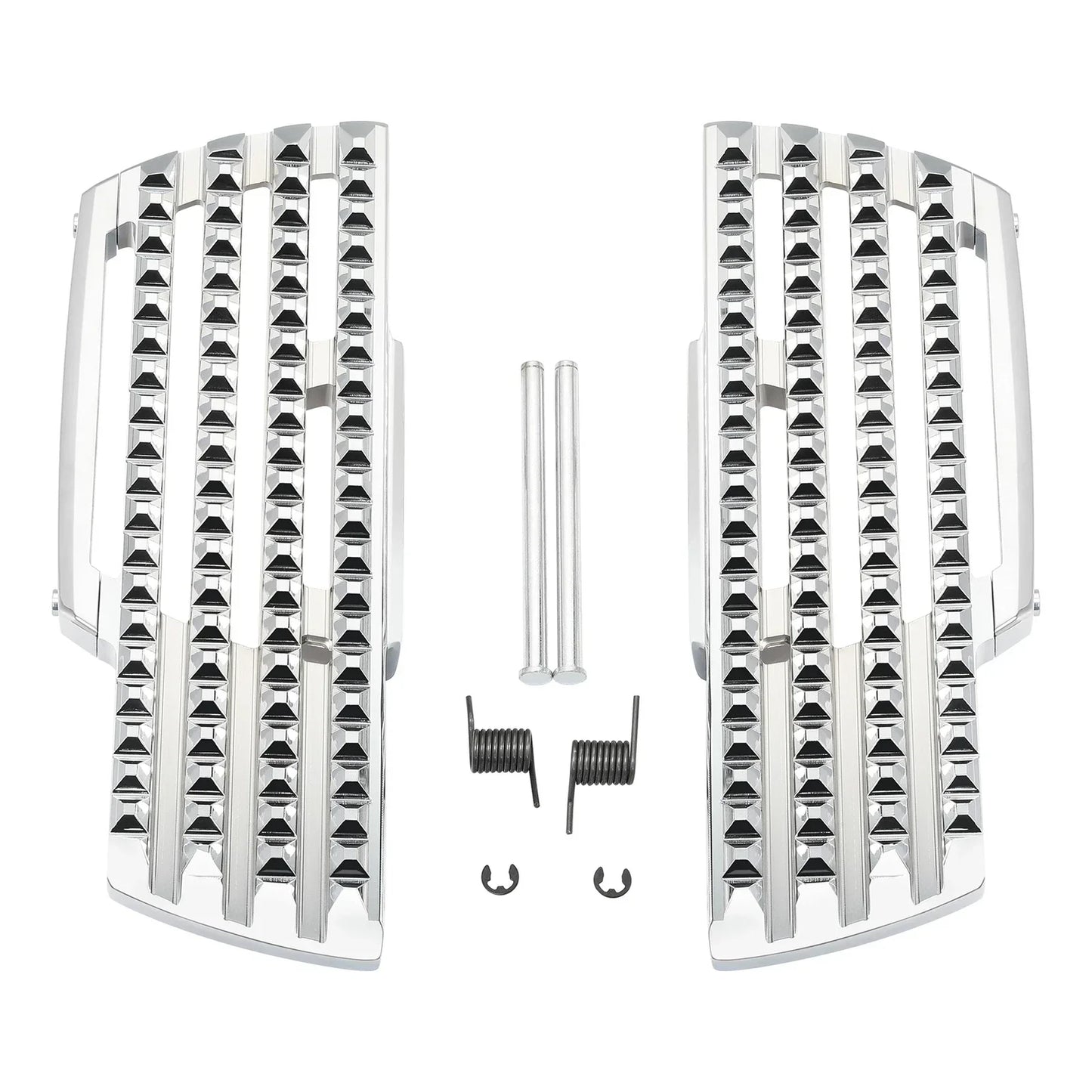 Chrome Driver Footboard & Bracket for Harley Softail Deluxe (2018-2025)