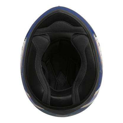 Youth Full Face Motorcycle Helmet for Kids - Shark Blue Yellow Gray (M-XXL)