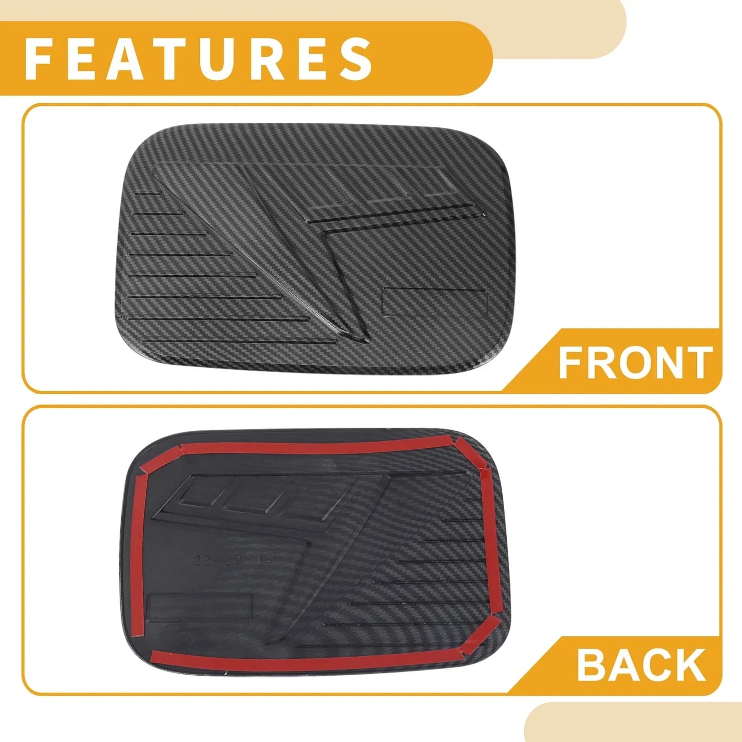 Fuel Tank Door Cap for Honda CRV 2023-2025 Fuel Filler Flap Cover Black