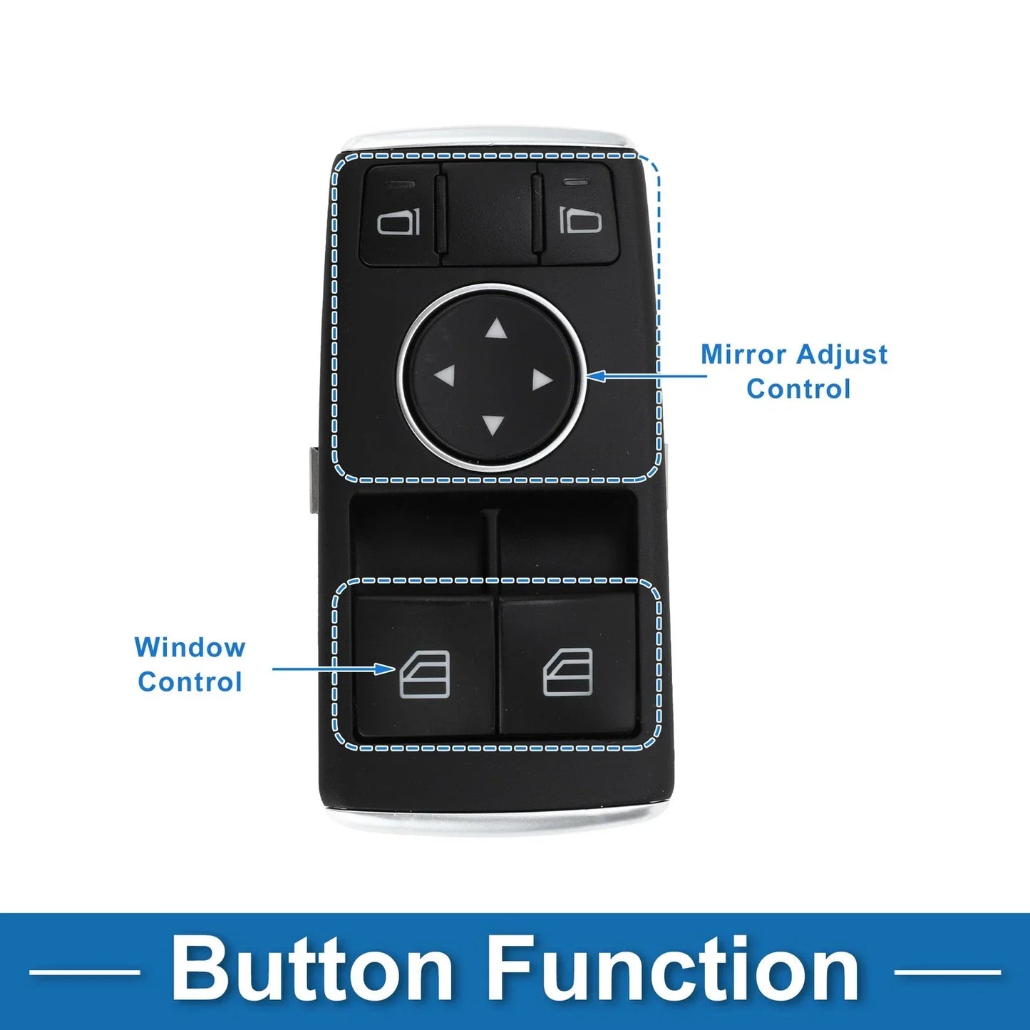 Power Window Switch for Mercedes-Benz C 180 M271.820 (2007-2011)