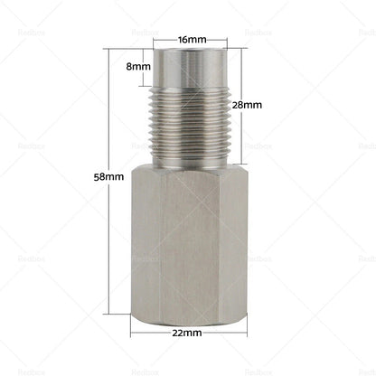 Oxygen O2 Sensor Spacer Adapter for Catalytic Converter (Mini Cat)