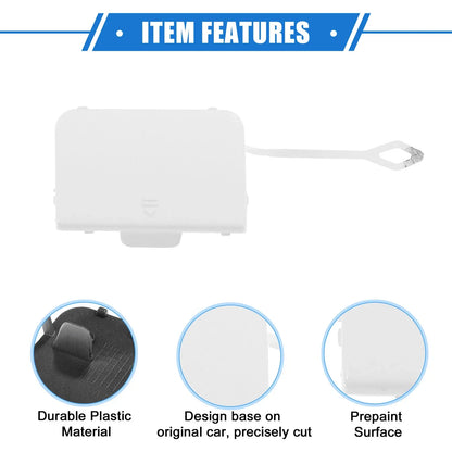 Bumper Tow Hook Cover for Mercedes-Benz C300 W204 2008-2011 White