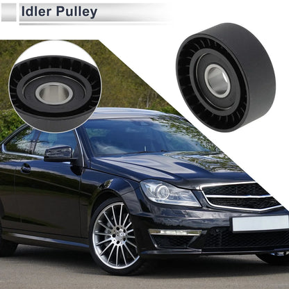 Drive Belt Idler Pulley for Porsche Cayenne (2011-2018) Black 1 x Piece