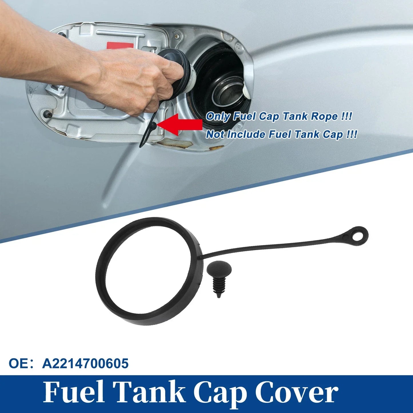 Fuel Tank Cap Tether Rope for Mercedes-Benz E320 (2003-2009)
