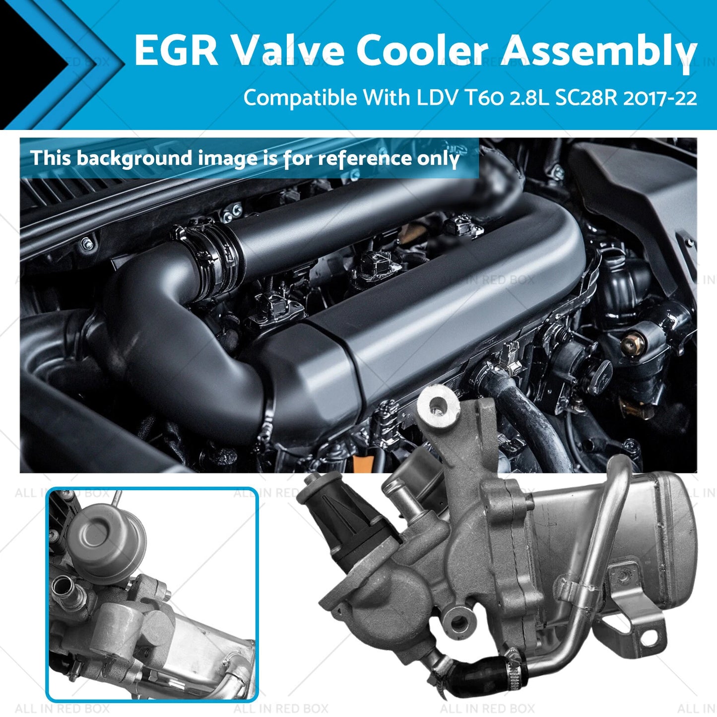 EGR Valve Cooler Assembly for LDV T60 Diesel 2.8L SC28R (2017-2022)