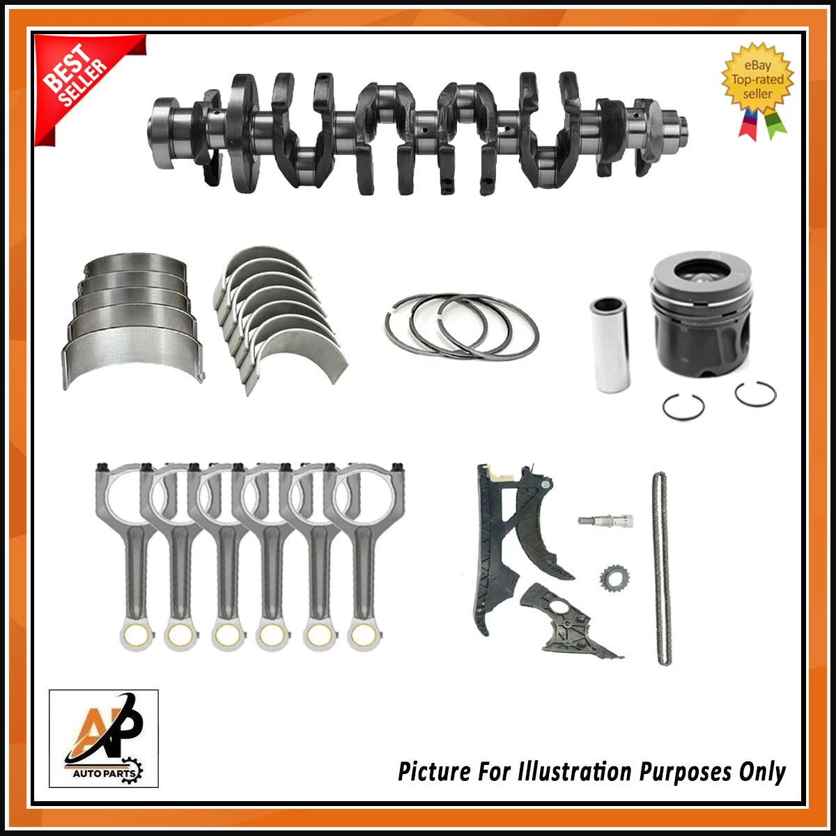 Crankshaft and Engine Parts for BMW 3 Series 1 Series Z4 X6 N54 (2010–2015)