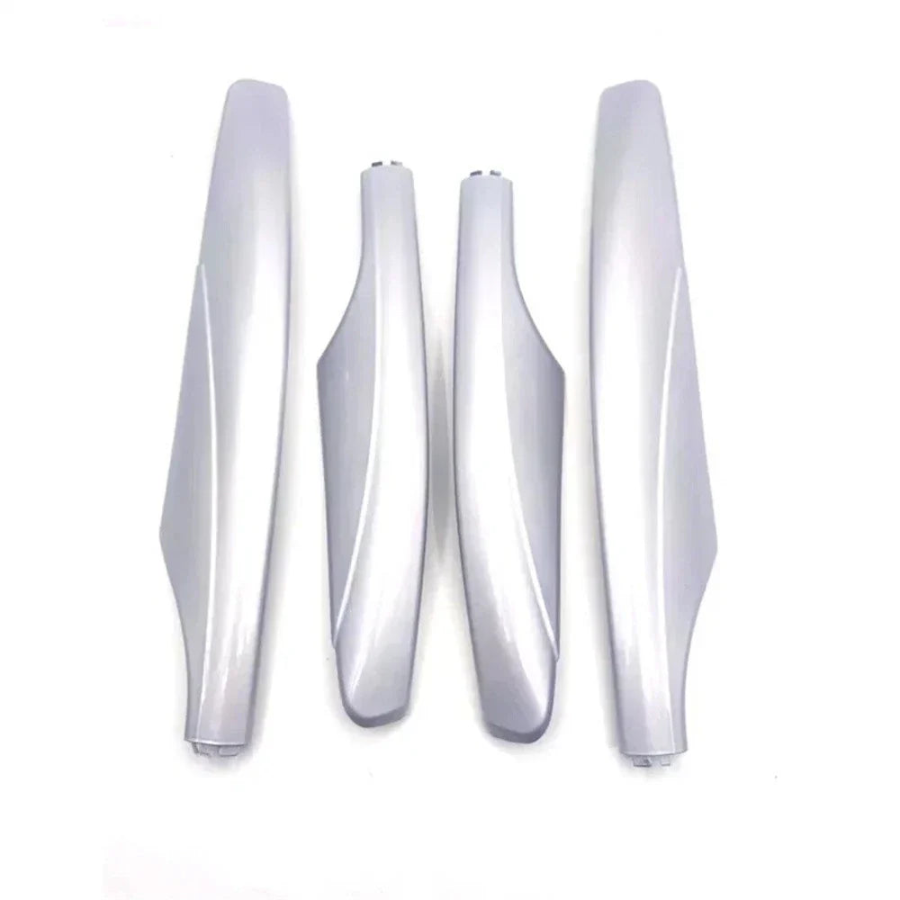 4 Pcs Roof Luggage Rack End Covers Silver for Nissan Patrol Y62 (2010-2018)