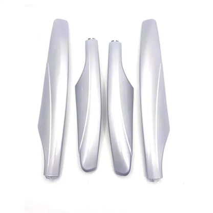 4 Pcs Roof Luggage Rack End Covers Silver for Nissan Patrol Y62 (2010-2018)