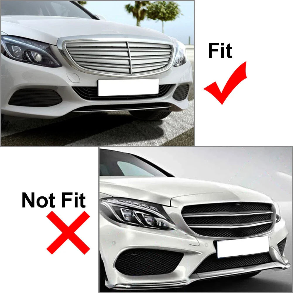 Fog Light Grilles Cover for Benz C Class W205 C300 (2015-2021)