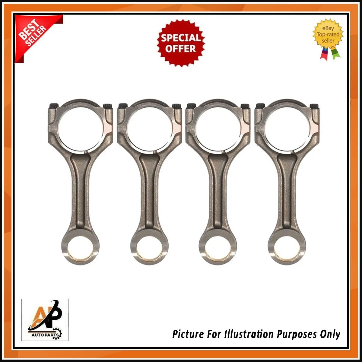 Connecting Rods Replacement for Mitsubishi Pajero Montero L200 2.4 Diesel (2010–2015)