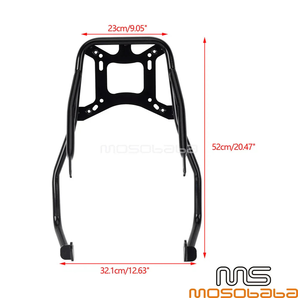 Aluminum Rear Top Case w/ Mounting Bracket for Harley Softail Street Bob (2018-2023)