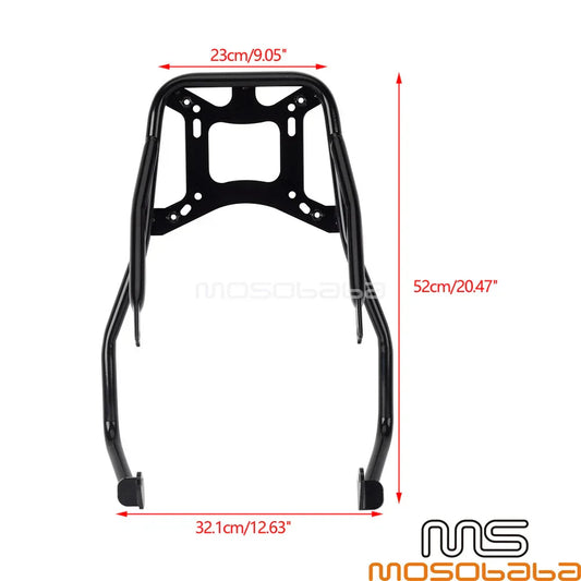 Aluminum Rear Top Case w/ Mounting Bracket for Harley Softail Street Bob (2018-2023)