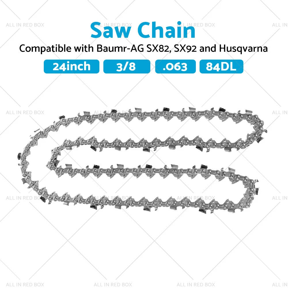 24" 3/8 .063 84DL Carbide Chainsaw Chain for BAUMR-AG SX82 Husqvarna