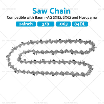 24" 3/8 .063 84DL Carbide Chainsaw Chain for BAUMR-AG SX82 Husqvarna