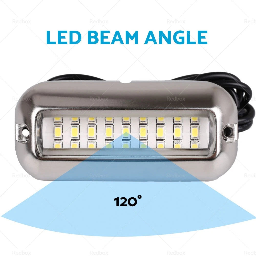 Blue 27 LED Underwater Marine Transom Lights for Pontoon