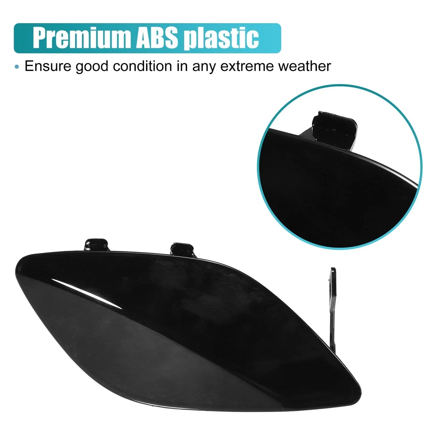 Front Bumper Tow Hook Cover for Mercedes-Benz CLA-Class (2014-2023) Black