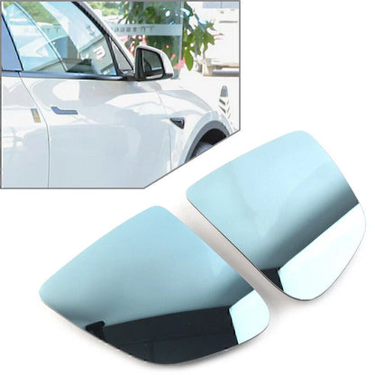 Front Blue Lens Heating Waterproof Rearview Mirror for Tesla Model Y (2020-2023)