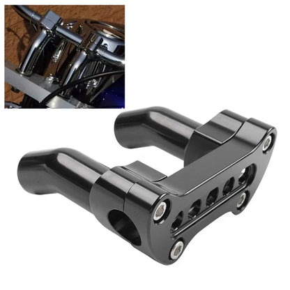 3.5" Handlebar Riser & Top Clamp for Harley Dyna, Softail, Sportster XL