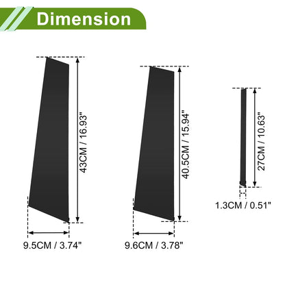 6 x Pillar Window Trim for Chevy Malibu (2013-2015) Black