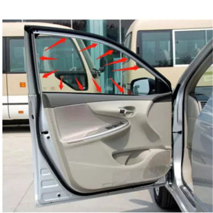 Left Door Glass Weatherstrip Seal for Toyota Corolla (2002-2007)