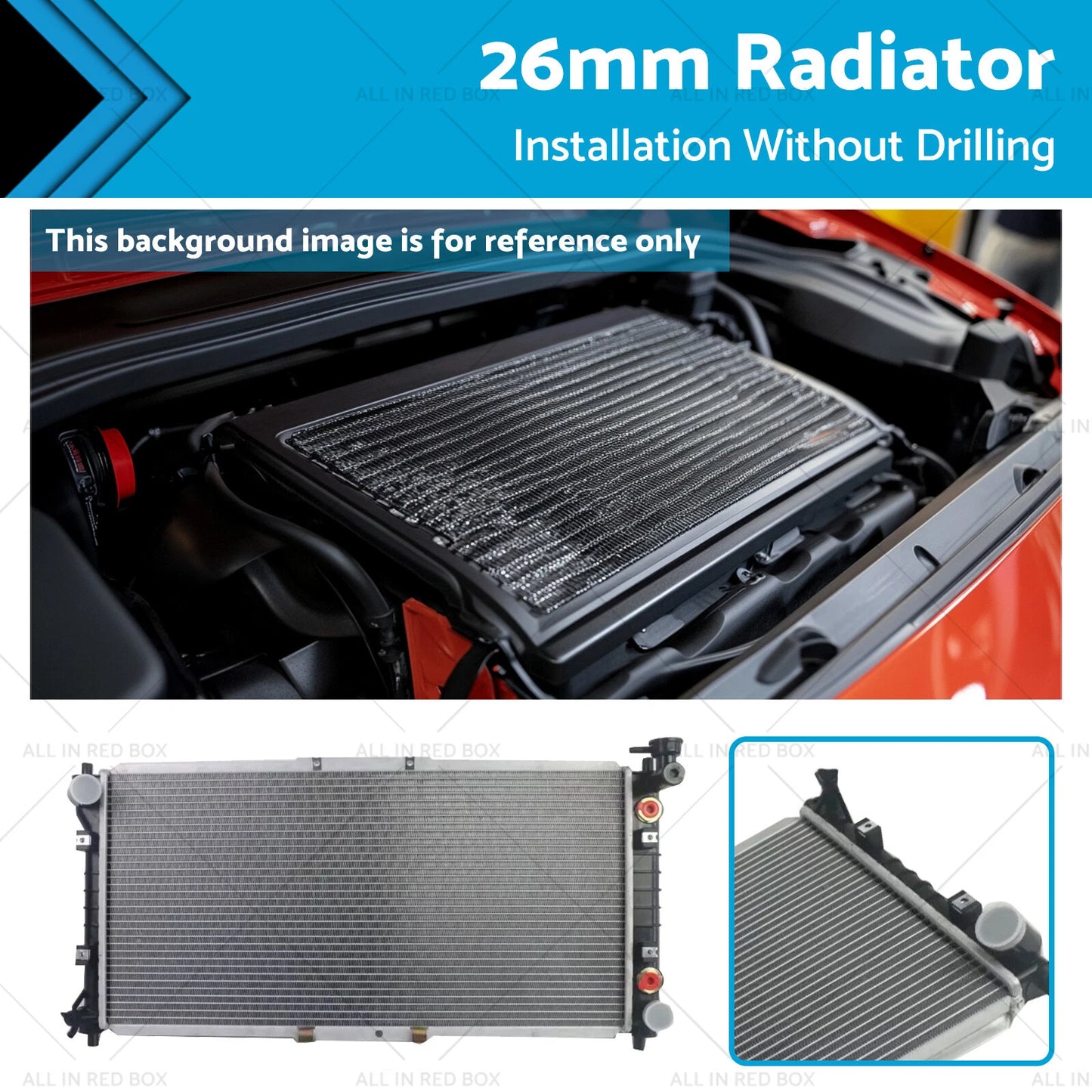 26mm Radiator for Mazda 626 GF MX6 Sedan 2.0L (1991-2002)
