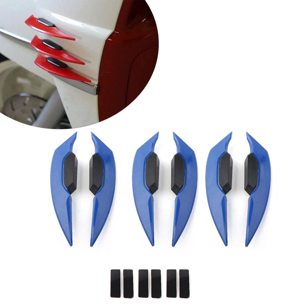 Blue Fairing Winglets Side Spoiler Deflector Air Wings for Universal Motorcycle