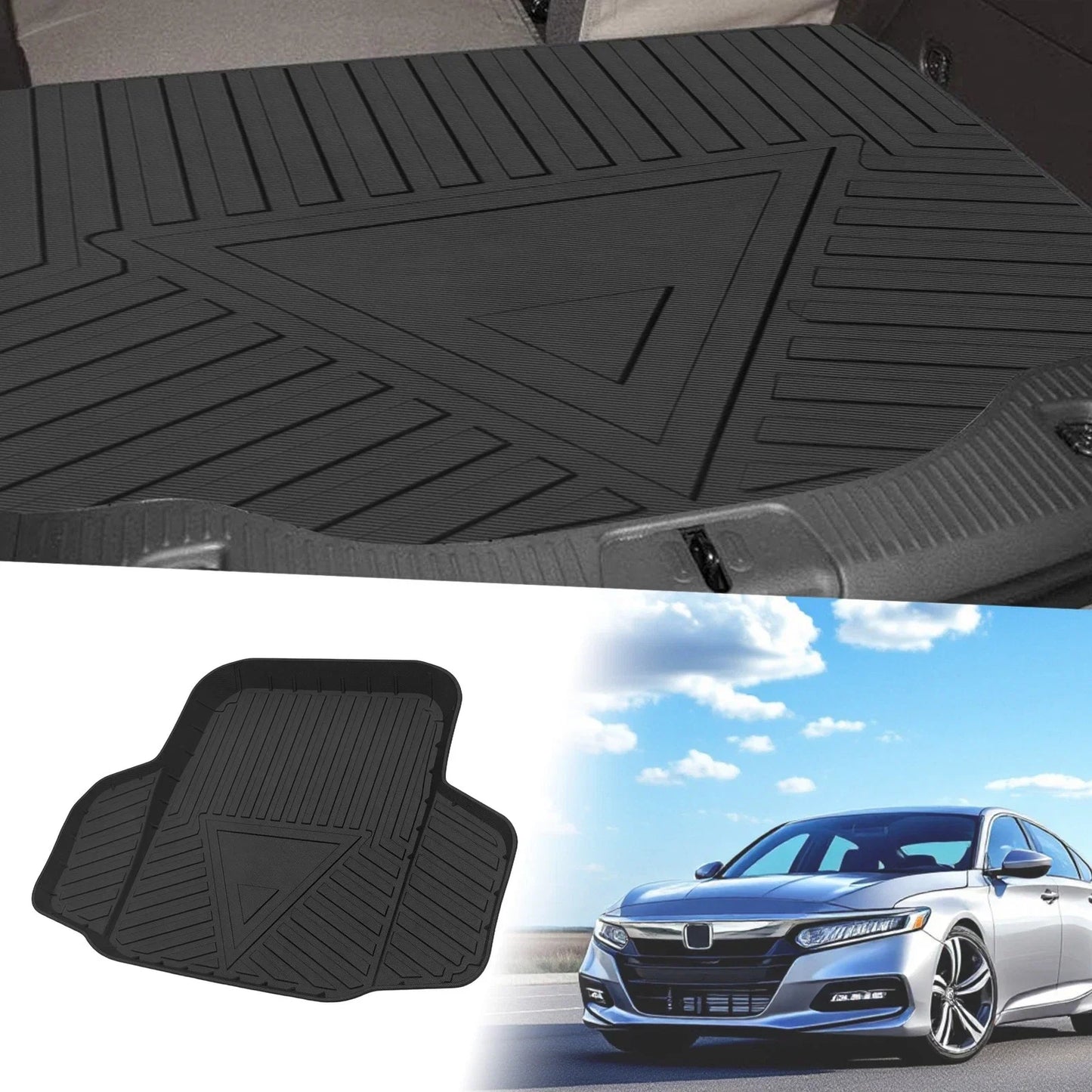 Flat Face Cargo Liner Rear Trunk Mat for Honda Accord (2018-2022) 1 x TPE