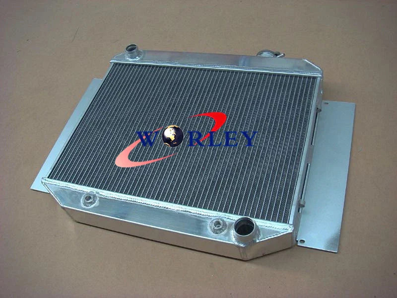 Aluminum Radiator & Fan for Holden HR HK HT HG 6Cyl Auto/Manual (66-71)