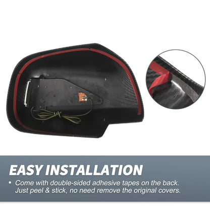 Rearview Mirror Cover Overlay Gloss Black for Lexus RX330 RX350 (2003)
