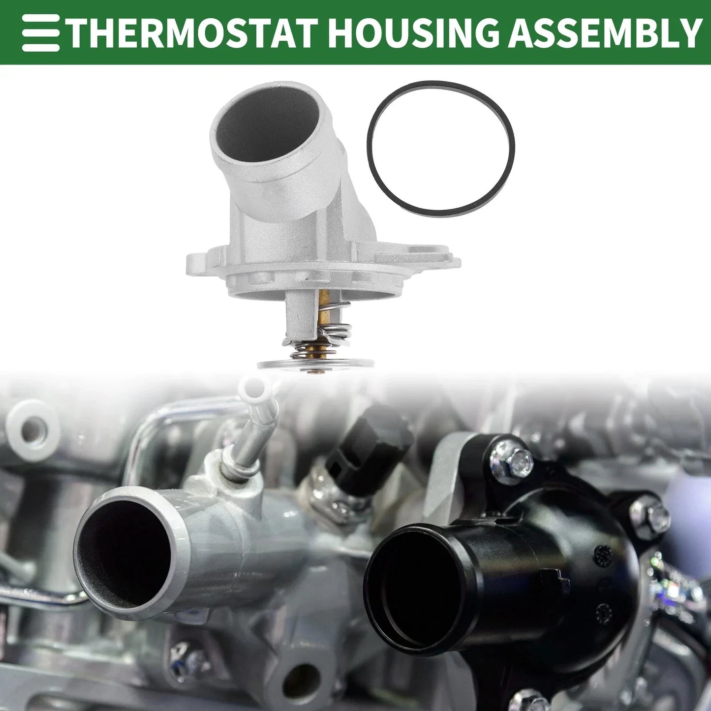 Engine Coolant Thermostat Housing for Mercedes-Benz C240 E320 E500 (2001-2005)