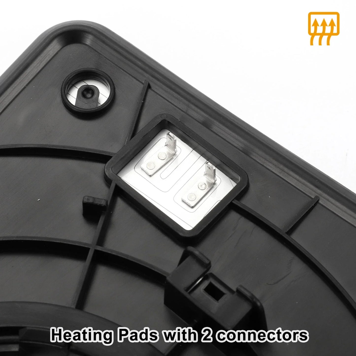 Left Upper White Heated Mirror Glass for Hyundai H350 (2015-2020)