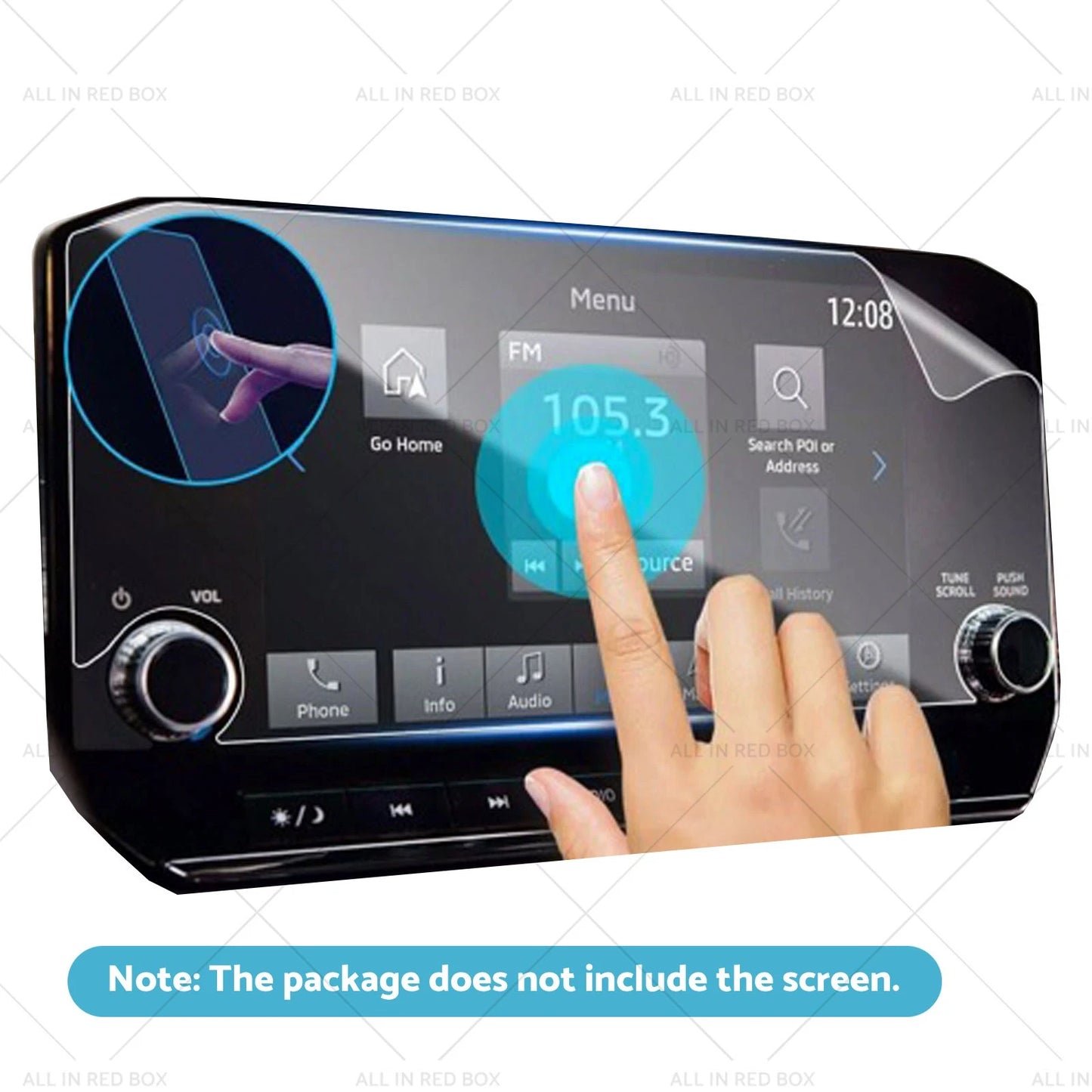 9'' Tempered Glass Screen Protector for Mitsubishi Triton (2024)
