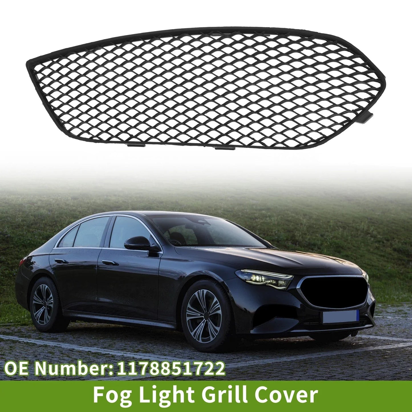Front Left Fog Light Grill for Mercedes Benz CLA250 (2014-2016)
