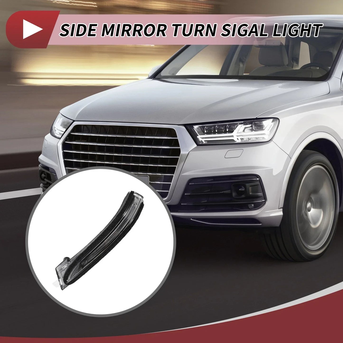 Car Mirror Turn Signal Light for Hyundai Elantra 2017-2019 Left LED