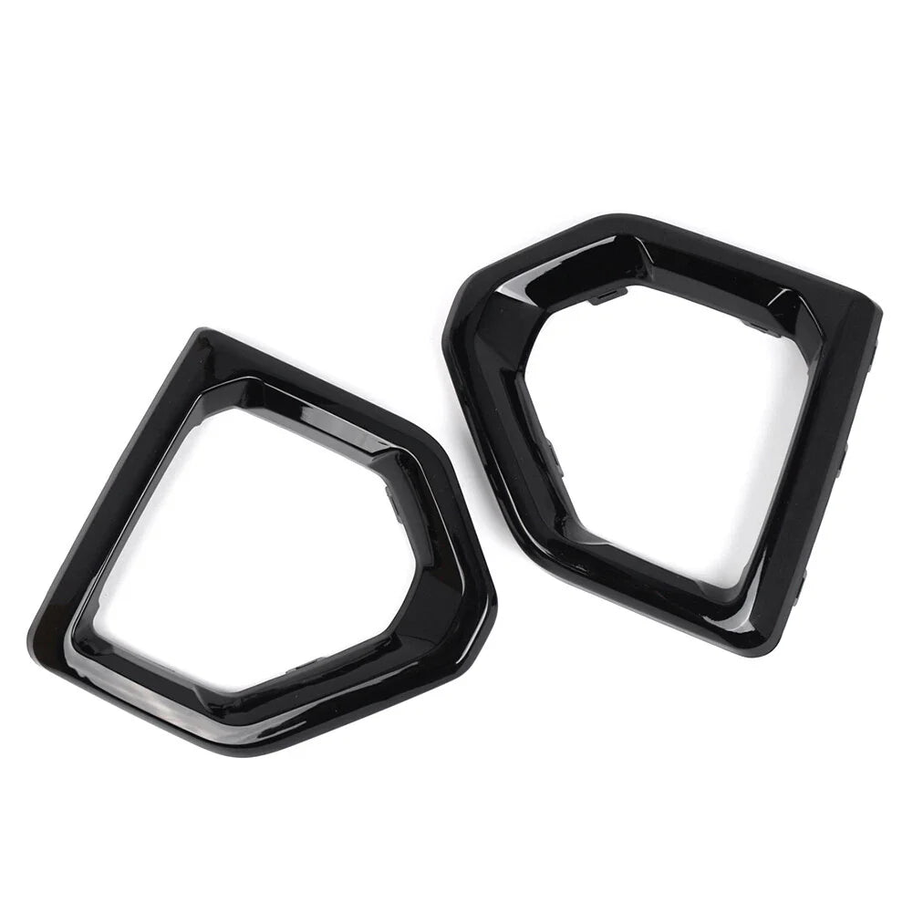 Fog Light Lamp Outer Bezel Cover Pair for GMC Sierra 1500 (2014-2018)