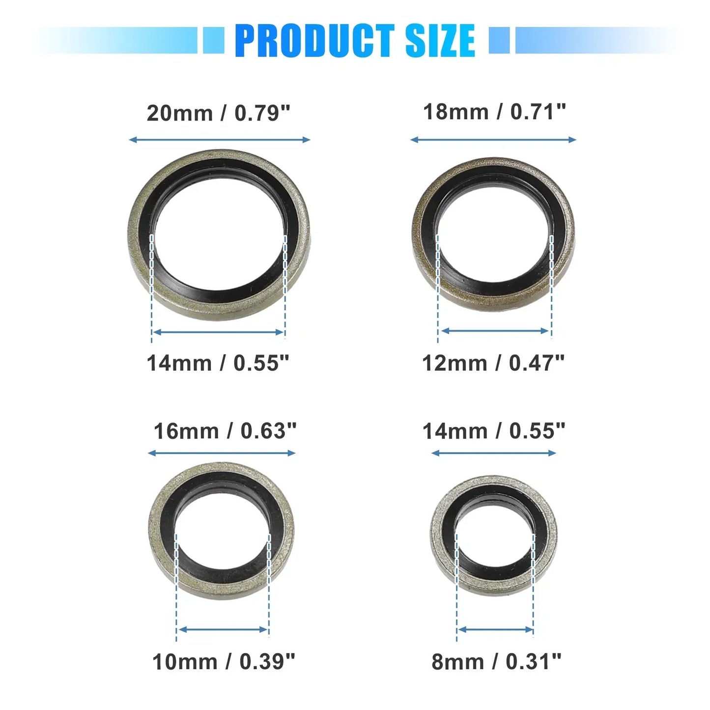Car Fuel Sealing Washers Set for Dodge 12V 24V 5.9L 6.7L ( Specified)