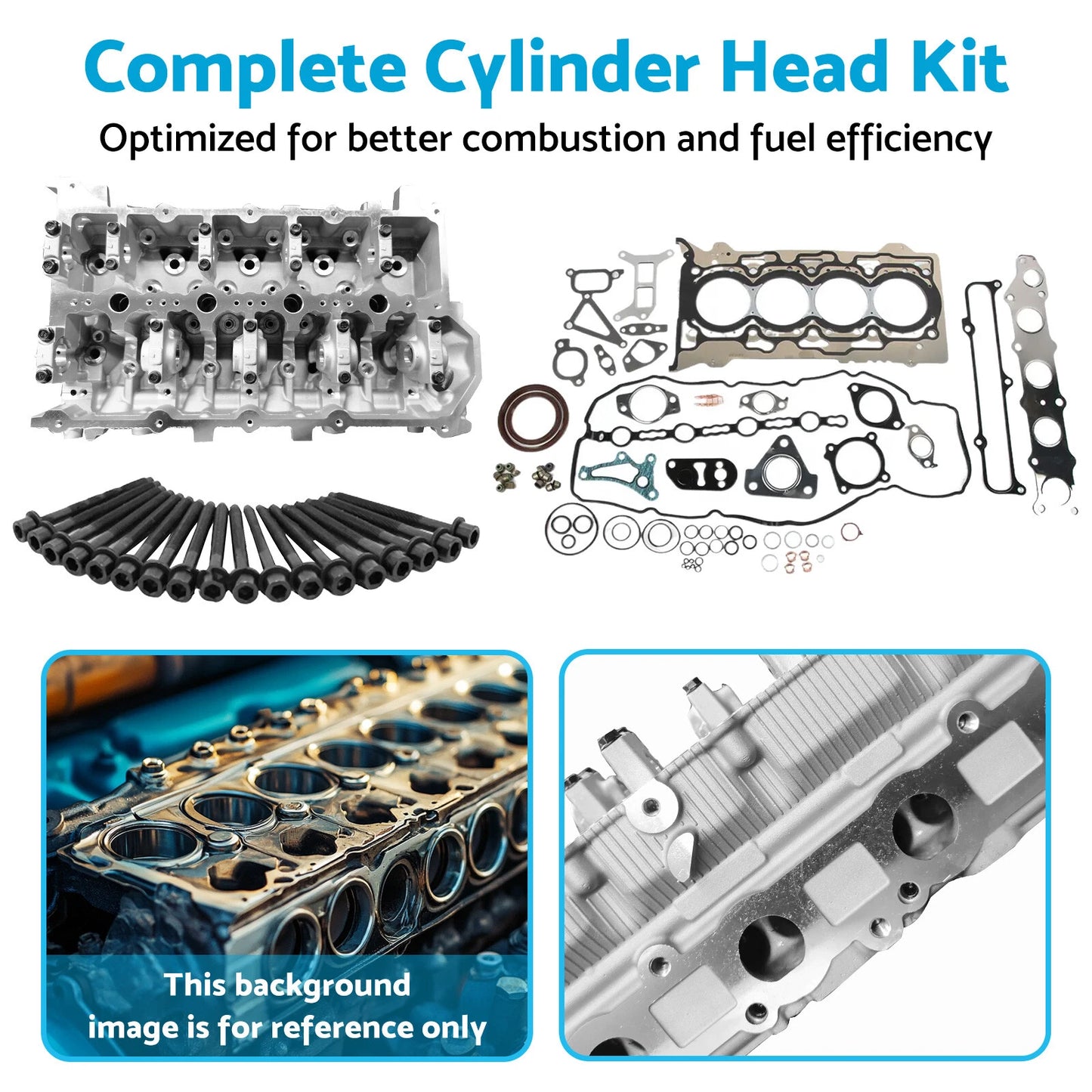 Cylinder Head Kit w/ Gaskets & Bolts for Mitsubishi Triton (2015-2023)