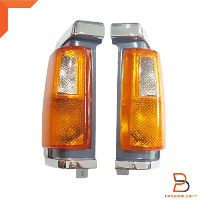 Chrome Grey Corner Turn Signal Light for Nissan Navara D21 (86-92)