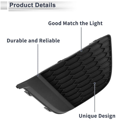 Right Front Fog Light Grill for Honda Fit (2015-2017) - 1 x Black Cover