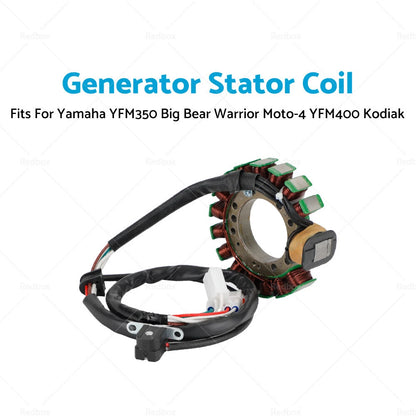 Magneto Stator Generator for Yamaha YFM 350 Big Bear, Moto-4, Warrior (1995-2001)