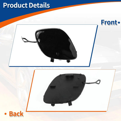 Front Bumper Tow Hook Cover for Mercedes-Benz (2019-2023) Black Metallic