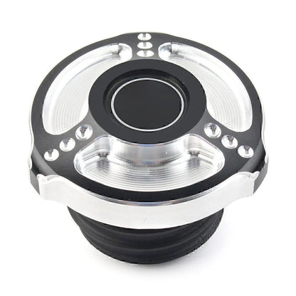 Fuel Gas Tank Cap Cover for Harley Sportster Touring Softail Dyna (1992-2017)